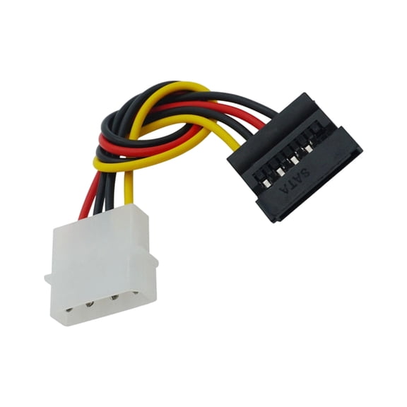 4 Pin to 15Pin Hard Driver Power Cable Double Hard Drive Disk Extension Cord Adapter Connector 15Pin Y Splitter