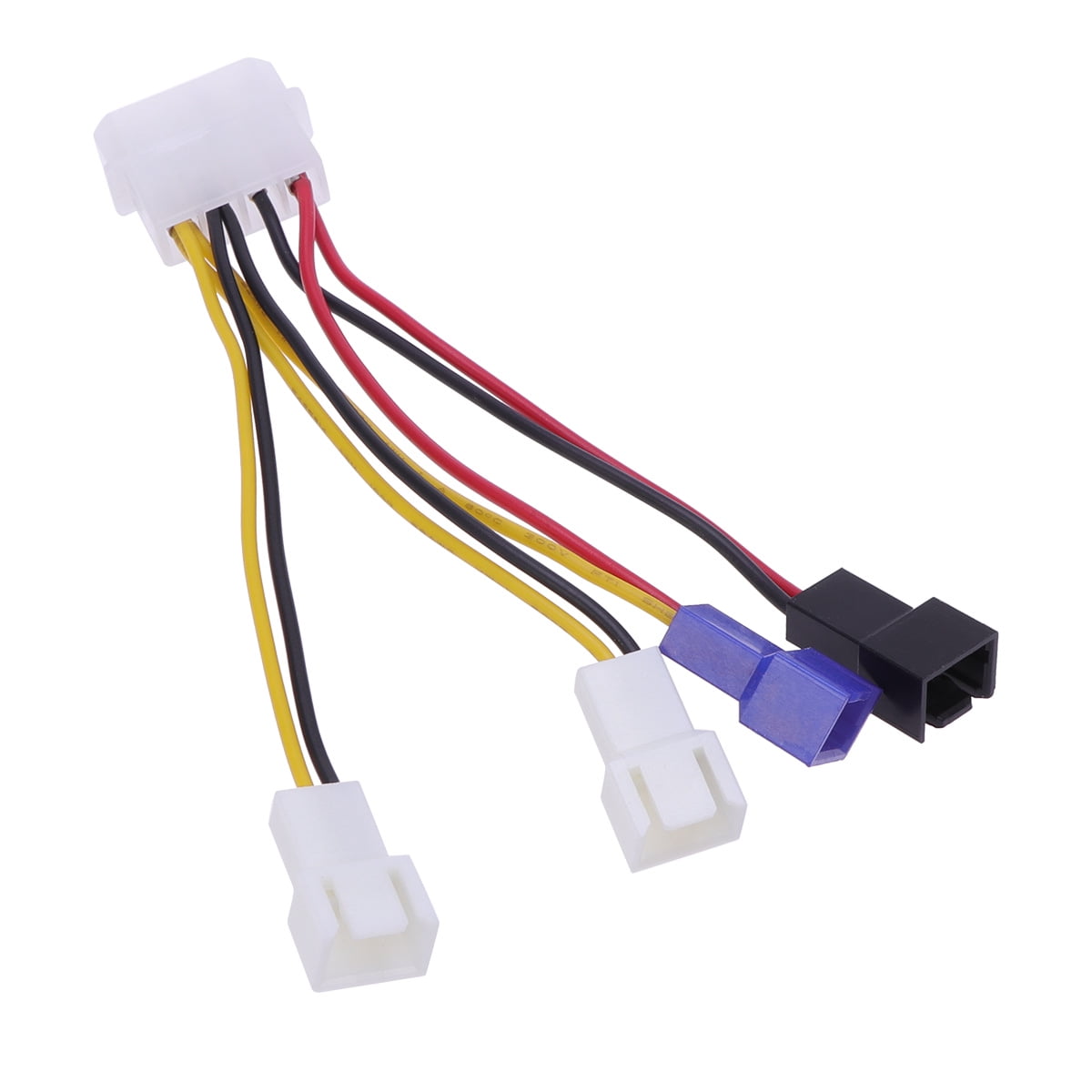 4 Pin to 3 Pin PC Computer CPU Fan Connector Cooling Reduce Resistor ...