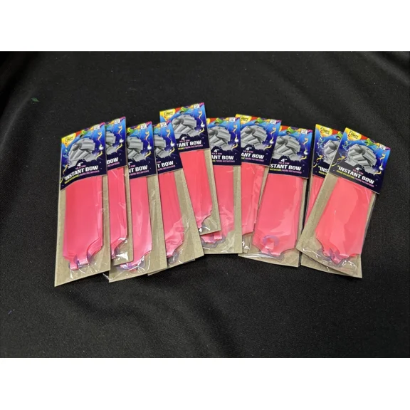 4 Pink Instant Bow Party Decoration By Forum Set Of 10