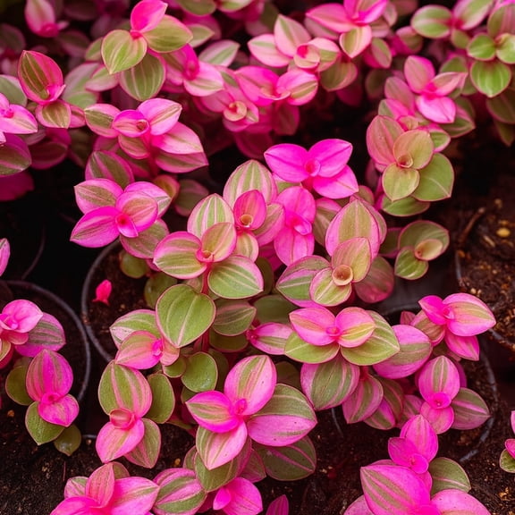 4 Pink Lady Wandering Jew Cuttings to Grow - Easy to Grow Wandering Jew, Wandering Dude - Callisia repens