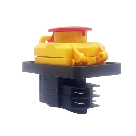 4 Pins Industrial Electromagnetic Switches Stop Push Button Switchs Waterproof ON OFF Pushbutton Switches 250V