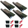 thumbnail image 1 of 4 Pk 15% Dark Black Window Tint Film Privacy Shade 10ft Car Office Reduce Heat, 1 of 2
