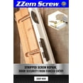 ZZem Screw 4Pack Door Security & Stripped Screw Hole Repair Kit with Hinge Shims, Fixes
