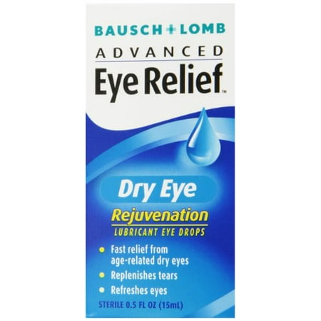 4 Pk Bausch & Lomb Advanced Eye Relief Rejuvenation Lubricant Eye Drops .50oz Ea