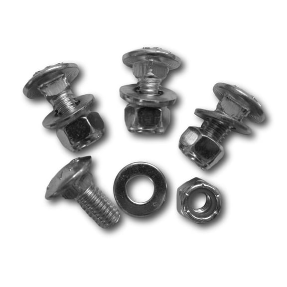 Birch Tree Alley 4 Pack Carriage Bolts for Snowblower Skid Shoes, Fits Most MTD Snow Throwers