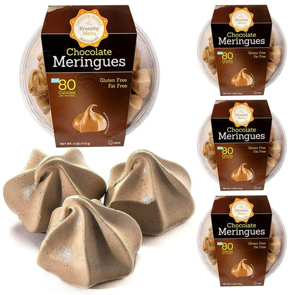 4 Pk Chocolate Meringues Cookies Gluten Fat Free 80 Calories Snack Kosher Sweets