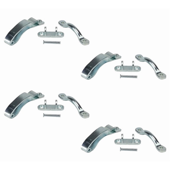 4 Pk Heavy Duty Door Kit Compatible w/Peterbilt 357 1987-1996, 377 1987-1996, 378 1988, 379 2003-2005 - Door Check Kit Replaces Peterbilt 20-12055, 20-12066, 924-5401, Dorman 924-5401C