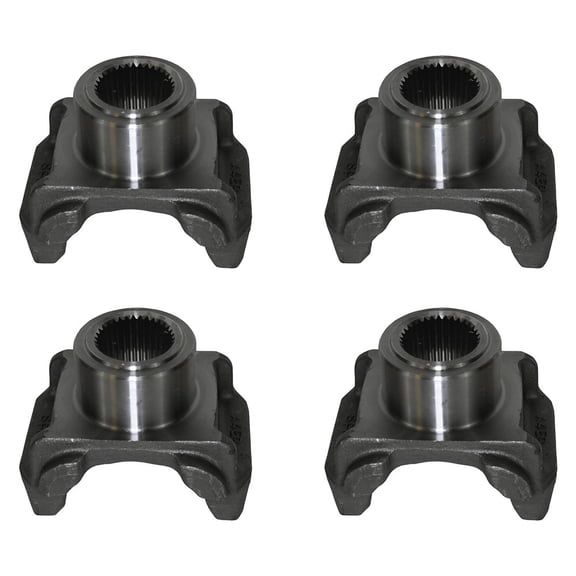 4 Pk Steel Heavy Duty Drive Shaft End Yoke - Half Round End Yoke Replaces 100-4-931-1
