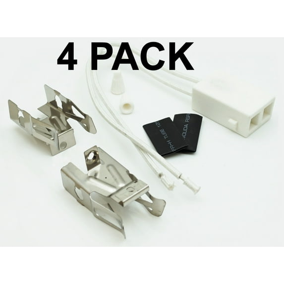 4 Pk, Top Burner Ceramic Receptacle Kit for Maytag, AP3075808, PS340571, 89336