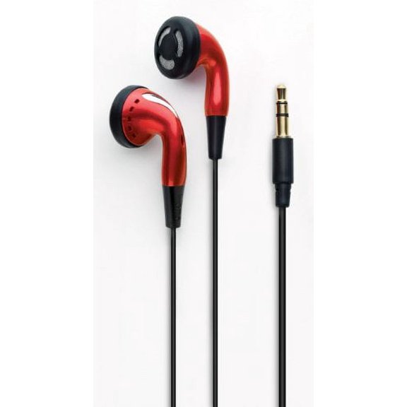 4 Pk iHome iB2R Colortunes Earbuds with Volume Control (Red)Â