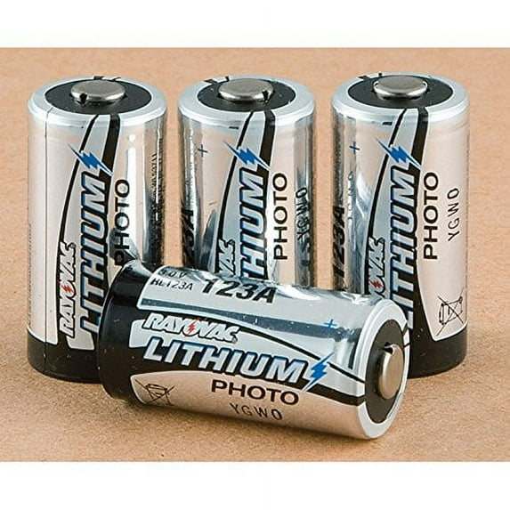 4-Pk. of Rayovac 3V CR123A Lithium Batteries