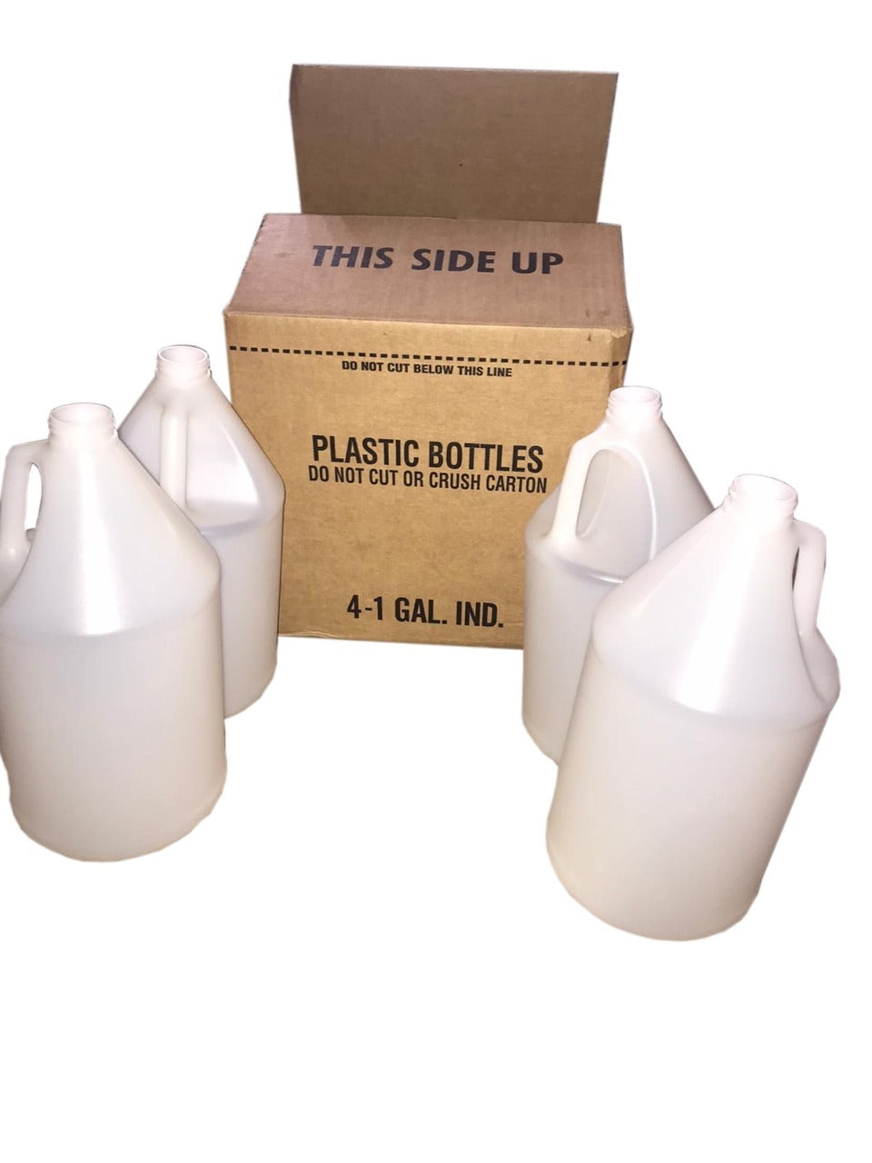 4 Plastic Gallon Jugs, Home & Commercial Utility Storage Containers for