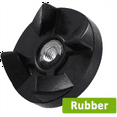thumbnail image 1 of 4 Plastic Gear Base + 2 Rubber Gear for 250W Blender Parts, 1 of 5