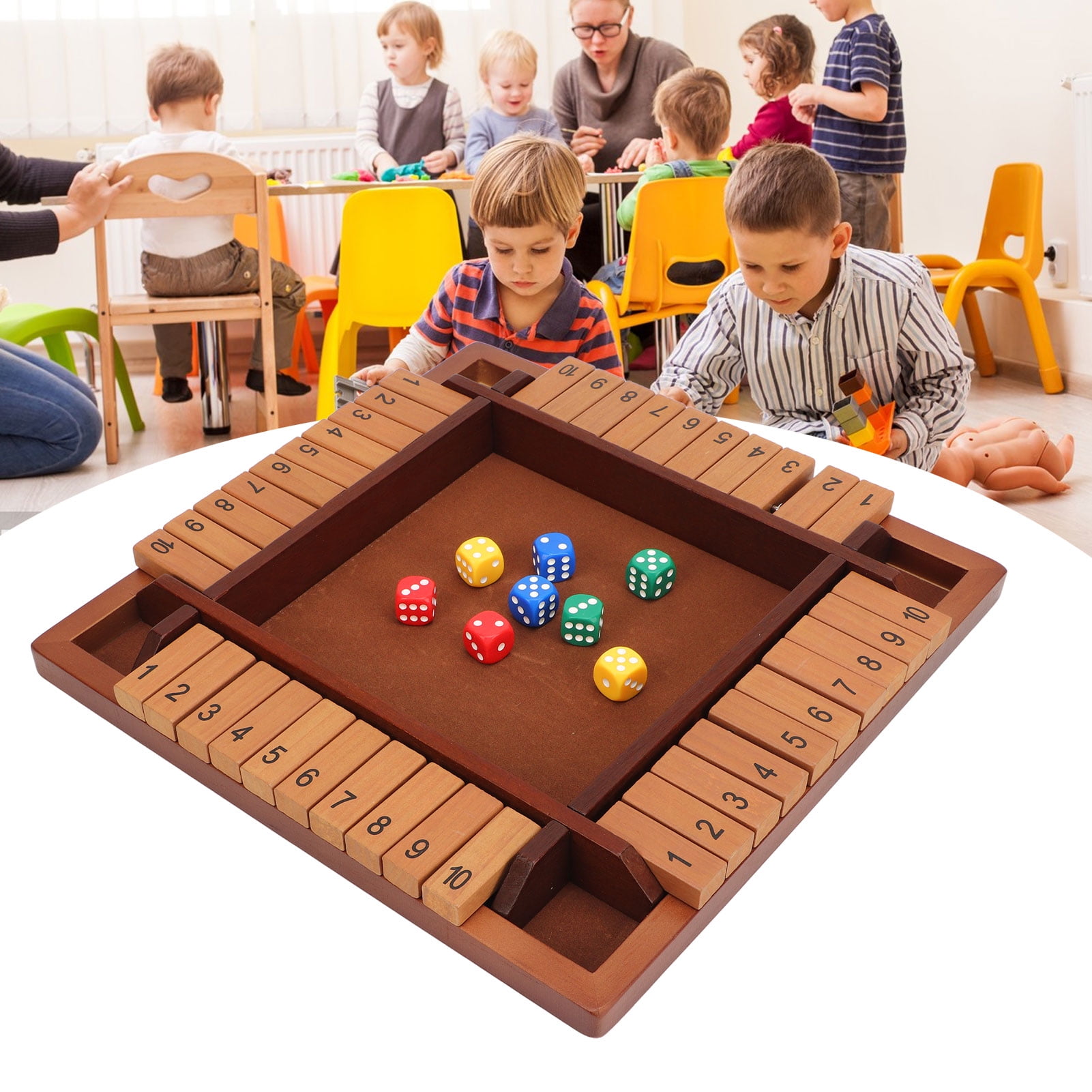 4 Player Shut The Box Dice Game, 4 Sided Resistance To Cracking Strong
