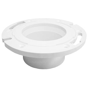 4" Plumbfit PVC Offset Closet Flange with Plastic Swivel Ring less Knockout ,Par