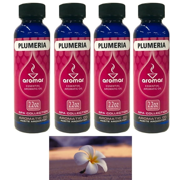 4 Plumeria Flower Scented Fragrance Oil Aroma Therapy Diffuse Air Burning 2.2 Oz