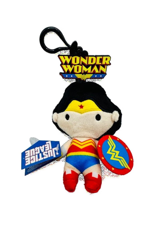 4" Plush Bag Clip Keychain Justice League DC Comic