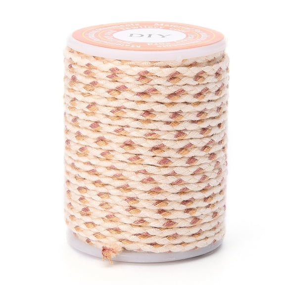 4-Ply Polycotton Cord Handmade Macrame Cotton Rope for String Wall Hangings Plant Hanger DIY Craft String Knitting Antique White 1.5mm about 4.3 yards(4m)/roll