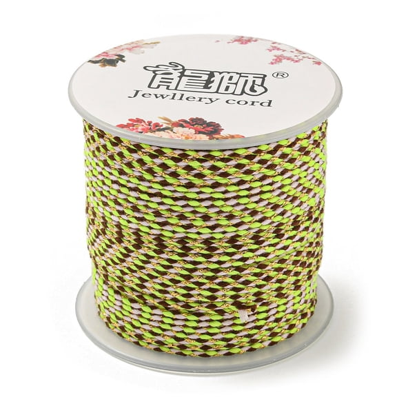 4-Ply Polycotton Cord Handmade Macrame Cotton Rope with Gold Wire for String Wall Hangings Plant Hanger DIY Craft String Knitting