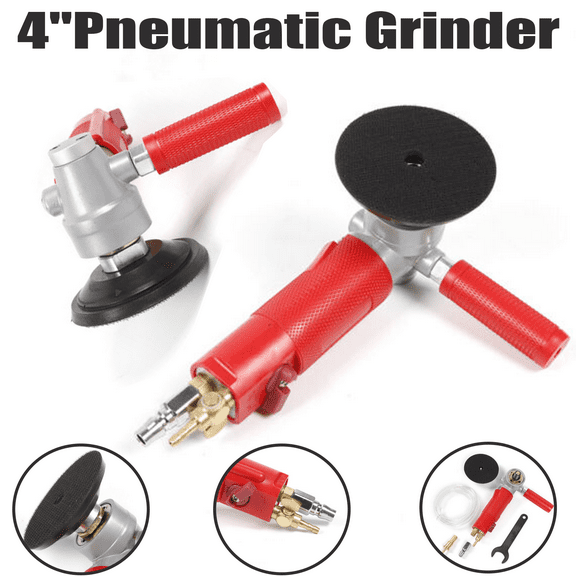 4" Pneumatic Water Polisher Wet Air Sander Grinder Fit Marble Granite Stone NEW