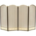thumbnail image 1 of Panacea 4 Pnl Fireplace Scrn Blk Brass, 1 of 2