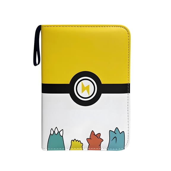 4 Pocket Card Binder 400 Card Holder Album, Trading Cards Holder Zipper Binder for Girl Teen Collection