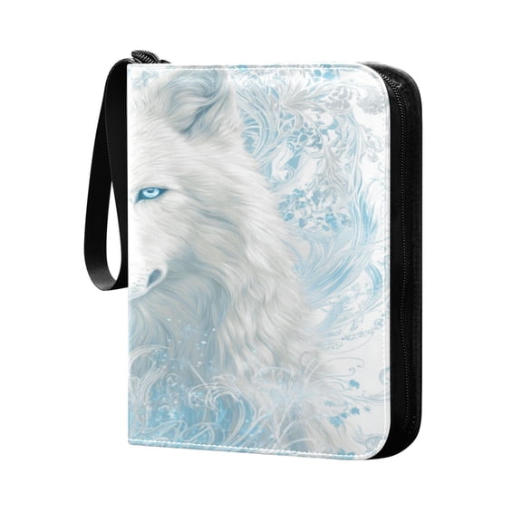 4 Pocket Card Binder with 50-page sleeve can hold 400 game cards The Proud White Wolf