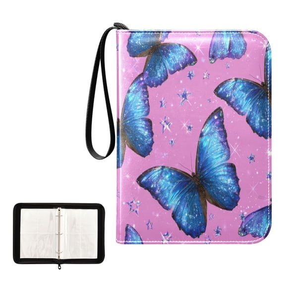 4 Pocket Trading Card Binder, 50 Pages Sleeves Holds 400 Cards, Card ...