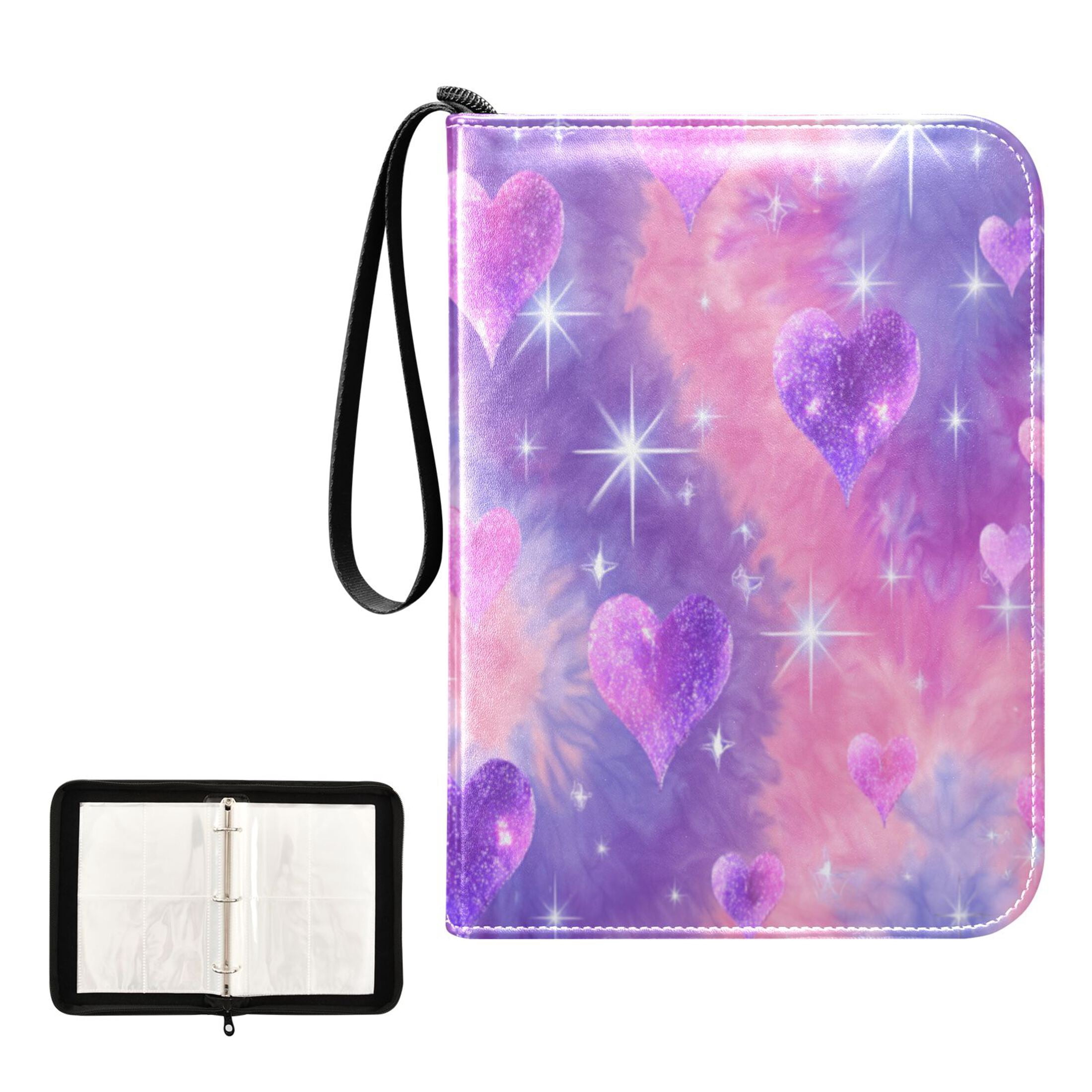 4 Pocket Trading Card Binder, 50 Pages Sleeves Holds 400 Cards, Card ...