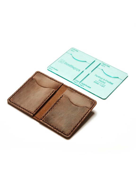 4-Pocket Vertical Wallet, Acrylic Template