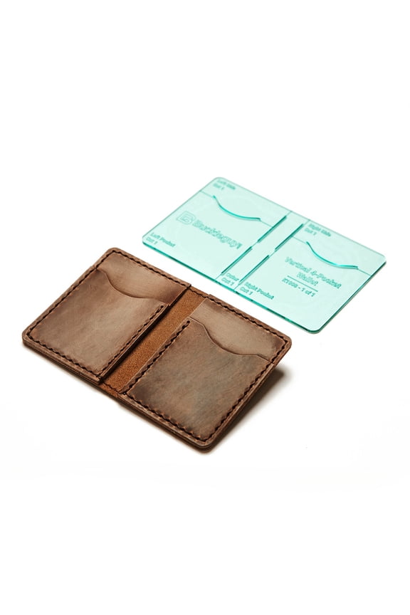 4-Pocket Vertical Wallet, Acrylic Template