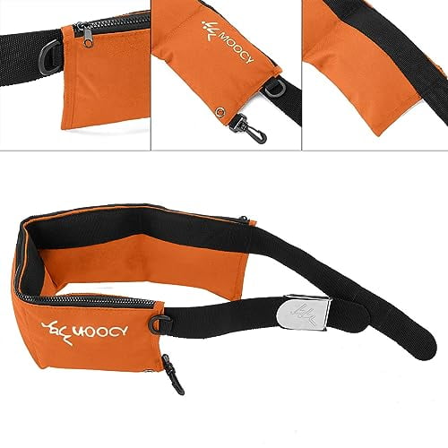 4 Pocket Zippered Scuba Weight Belt-Diving Weight Belt with Release Buckle-fit for Waist 30" to 50"