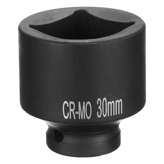 4 Point Square Socket 1/2" Drive 30mm Metric CR-MO Square Impact Wheel Socket