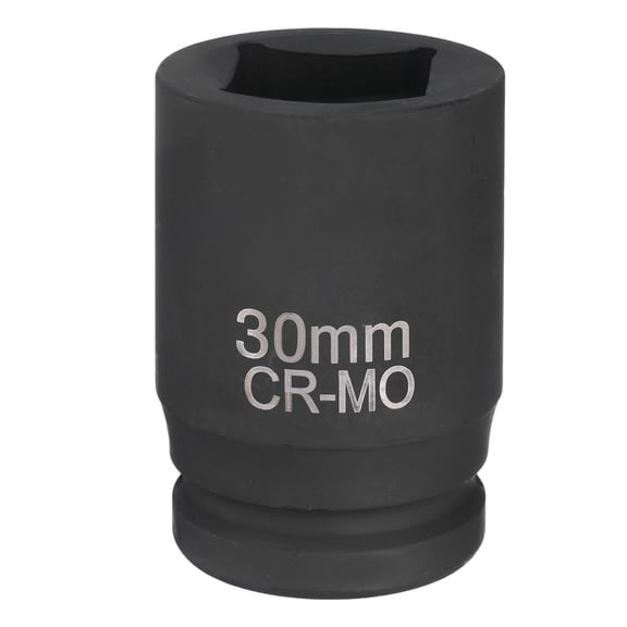 4 Point Square Socket 1" Drive 30mm Metric CR-MO Square Impact Wheel Socket