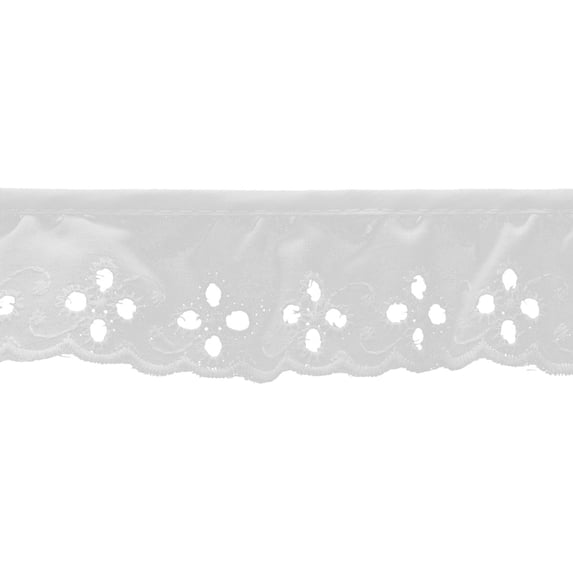 4 Pointed Eyelet 1 - 1/2" X 10yd - White