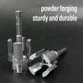 thumbnail image 1 of 4 Points Integrated Internal & External Pipe Threading Tool, Electric Drill Compatible PVC Pipe Threader Kit, Plastic Pipe Threading Tool for 1/2" (DN15) 3/4" (DN20) Pipe Sizes, 1 of 7