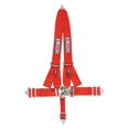 thumbnail image 1 of 4-Points Latch & Link V-Type Harness Set Pull-Down Style, Red, 1 of 1