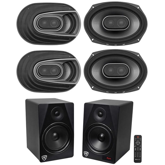 4) Polk Audio MM692 6x9” 1800w 3-Way Car Audio Speakers+Free Home Theater System
