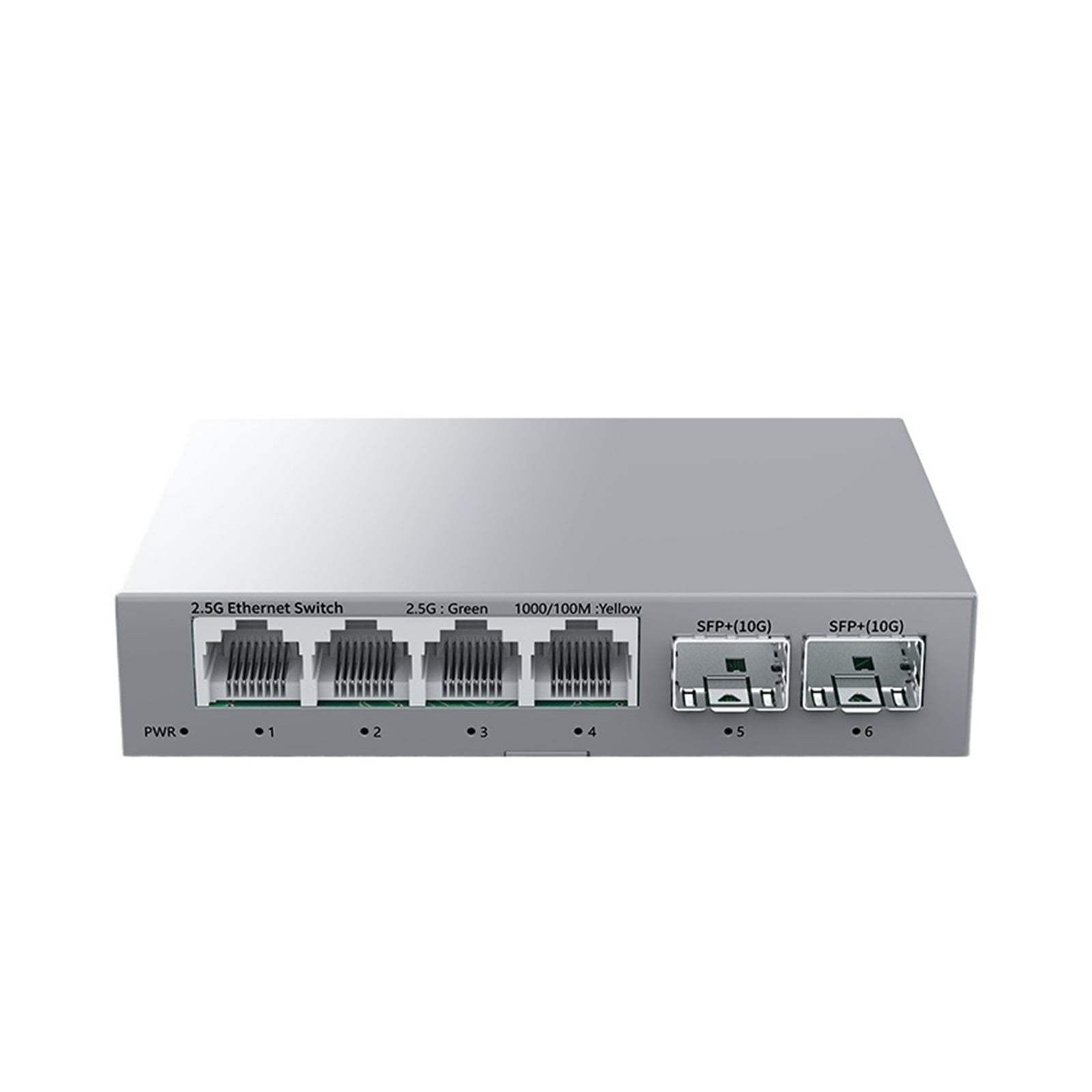 4 Port 2.5G & 2 Port 10G SFP+ Switch, Smart Plug and Play Hub - Walmart.com