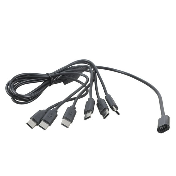 4-Port/6-Port USB C Splitter Charging Cable 5V 3A Power Adapter Cord Y Type Design For Multiple Devices Charging