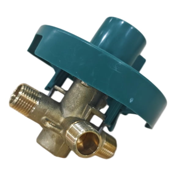 4-Port Brass Tub/Shower Adapter with 0.5 Inch Threads & Multi-Outlet Design for Posi Temp Compatibility