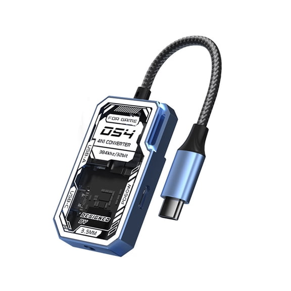 4 Port Clear USB C Hubs 5Gbps Transfer Speed Portable Expansion Dock for Gaming Laptop Tablets & Mobile Setups