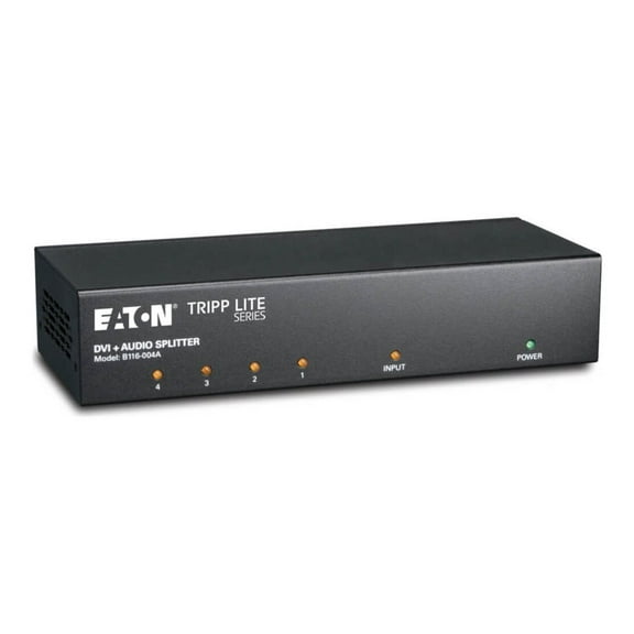 Tripp Lite 4-Port DVI Single Link Video Audio Splitter Booster DVIF/2xF B116004A