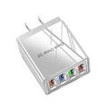 thumbnail image 1 of 4-Port Fast Charger QC3.0 USB Wall Hub with Foldable Plug, 3.1A Power Adapter for Multiple Devices, LED Indicator US Plug, 1 of 7