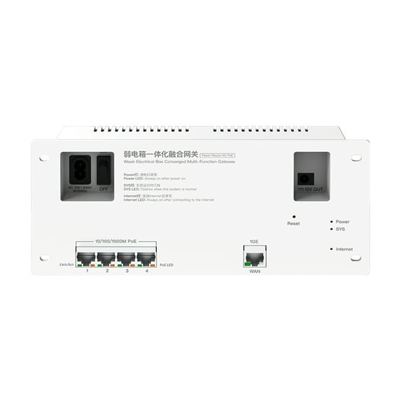 4 Port Gigabit Ethernet Network Switch - Ethernet Splitter Plug & Play Shielded Ports Traffic Optimization 60W