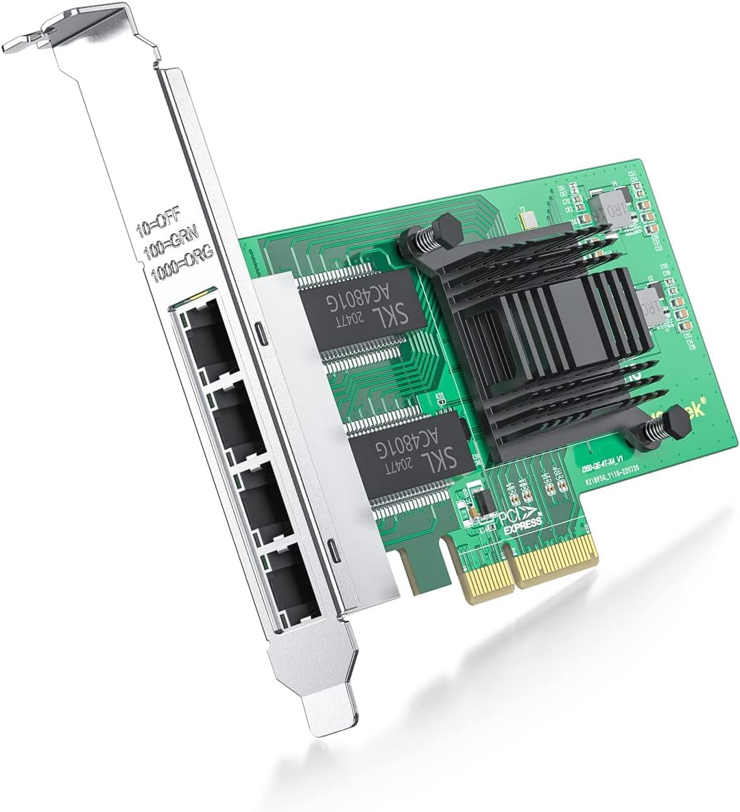 4 Port Gigabit NIC for Intel I350T4 with Low Profile, Gigabit Network Adapter Card