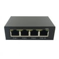 thumbnail image 1 of 4 Port Gigabit POE Extender 100/1000M Network Switch Extender IEEE802.3Af/At Plug&Play for PoE Switch NVR IP Camera AP, 1 of 8