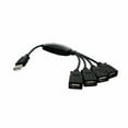 4 Port High Speed USB 2.0 Splitter Unpowered USB Hub European to Us