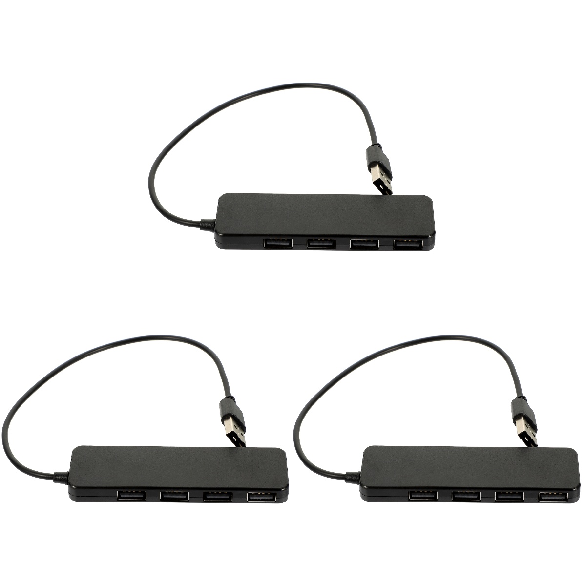 4 Port Hub USB to Extension Cable Multiple Laptop Docking Station Cord Ports Accessories