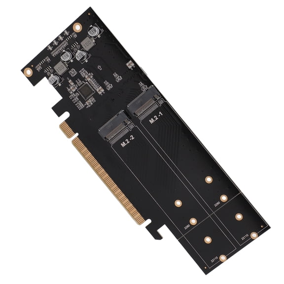 4-Port M.2 NVMe PCIe 4.0 X16 Adapter Card for PC Computer